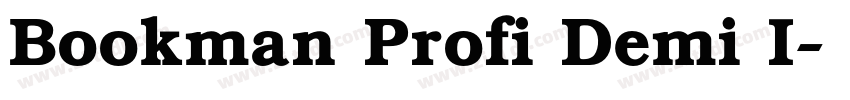 Bookman Profi Demi I字体转换